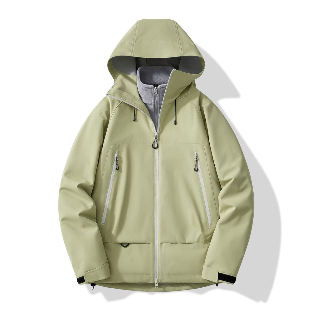 Herren technisch-isolierende Softshelljacke mit Kapuze und Fleece-Innenkragen Shop Nory