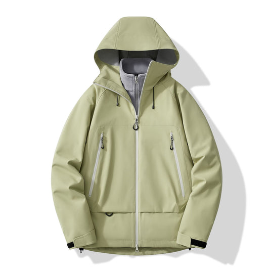 Herren technisch-isolierende Softshelljacke mit Kapuze und Fleece-Innenkragen Shop Nory