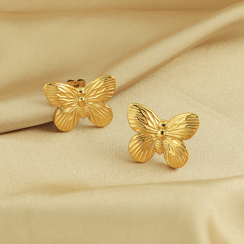 Frauen Blumen-inspirierten Schmetterling Ohrstecker Shop Nory