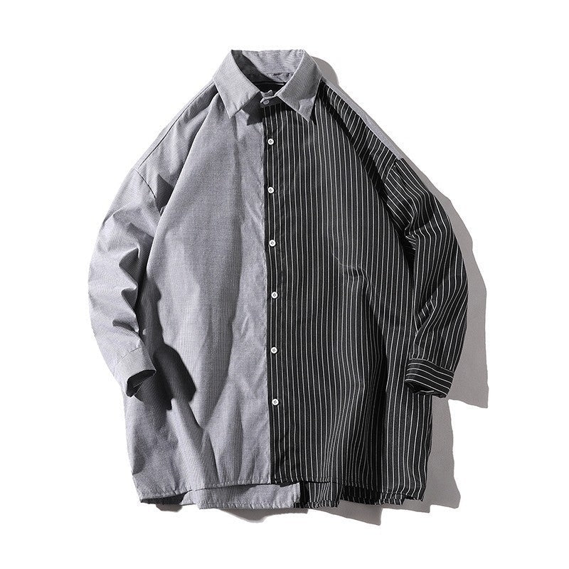 Herren Trendy Hemd mit asymmetrischem Design und urbanem Chic