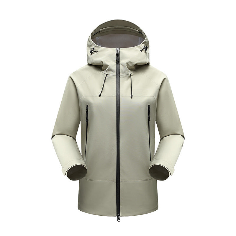 Herren Minimalistische technische dreilagige Softshelljacke mit versiegelten Nähten und wasserdichtem Frontreißverschluss Shop Nory