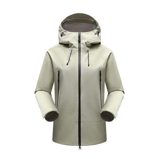 Herren Minimalistische technische dreilagige Softshelljacke mit versiegelten Nähten und wasserdichtem Frontreißverschluss Shop Nory