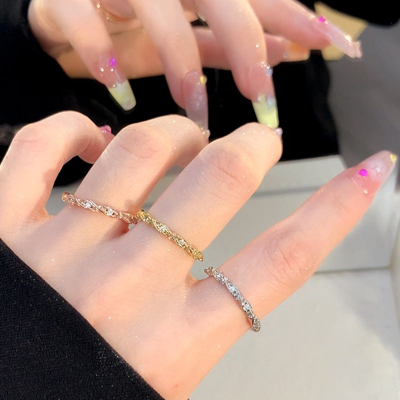 Damen Eleganter, geschwungener Ring aus hochwertigem Material Shop Nory