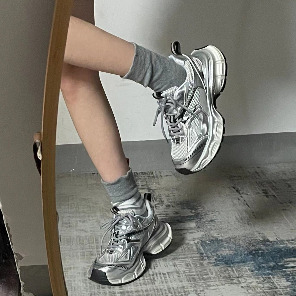 Damen Sportliche Sneakers im modernen Design mit stoßdämpfender Sohle