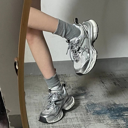 Damen Sportliche Sneakers im modernen Design mit stoßdämpfender Sohle