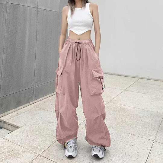 Damen Cargo-Hose mit weitem Schnitt und praktischen Taschen