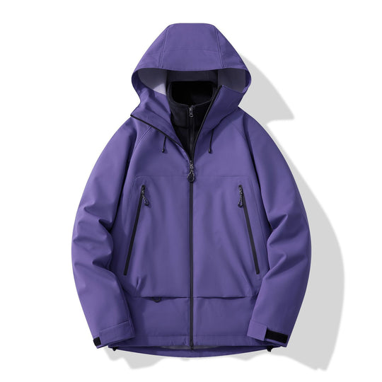 Herren technisch-isolierende Softshelljacke mit Kapuze und Fleece-Innenkragen Shop Nory