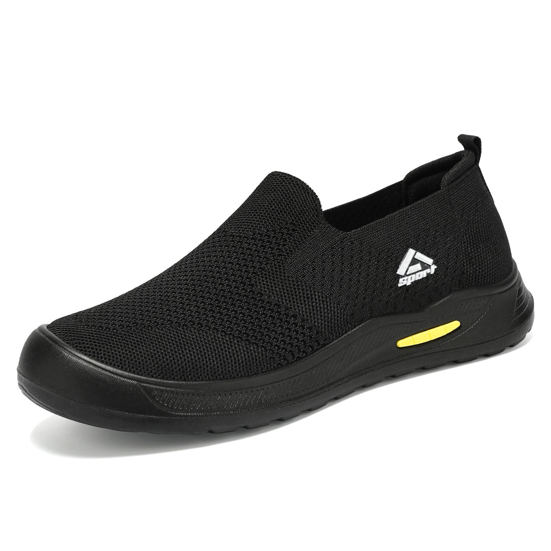Herren nan atmungsaktiver Slip-On Arbeitsschuh mit nahtlosem Strickoberteil, stoßdämpfender EVA-Zwischensohle und rutschfester Gummilaufsohle Shop Nory
