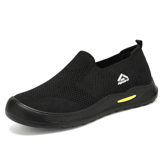 Herren nan atmungsaktiver Slip-On Arbeitsschuh mit nahtlosem Strickoberteil, stoßdämpfender EVA-Zwischensohle und rutschfester Gummilaufsohle Shop Nory