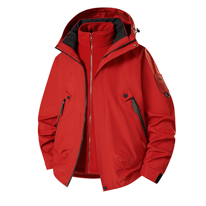 Herren 3‑in‑1 Softshell-Parka mit abnehmbarer Fleece-Innenjacke und technischer Kapuze Shop Nory