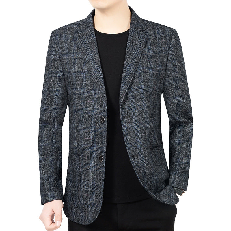Herren Glencheck-Sakko Slim Fit aus Wollmischung mit dezentem Overcheck Shop Nory