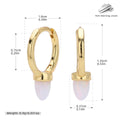 Damen Ohrhänger mit eleganten Opal-Details und hochwertigem 925 Sterling Silber Shop Nory