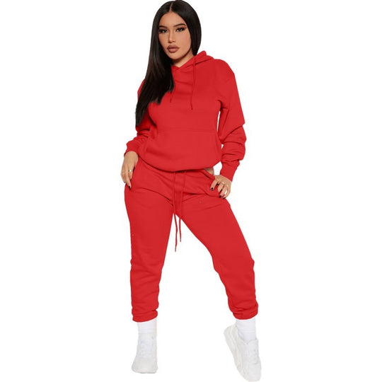 Damen nan zweiteiliges Lounge-Set mit Kapuzenpullover und High-Waist Jogginghose aus weichem French Terry Shop Nory