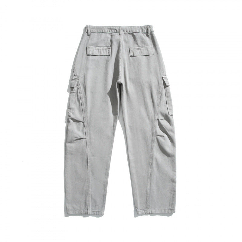 Herren Cargo-Hose im Utility-Stil mit Klappentaschen und geradem Bein Shop Nory
