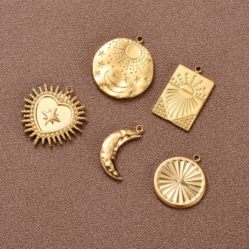 Damen Schmuckanhänger im modernen Sonnenmuster mit filigraner Struktur Shop Nory