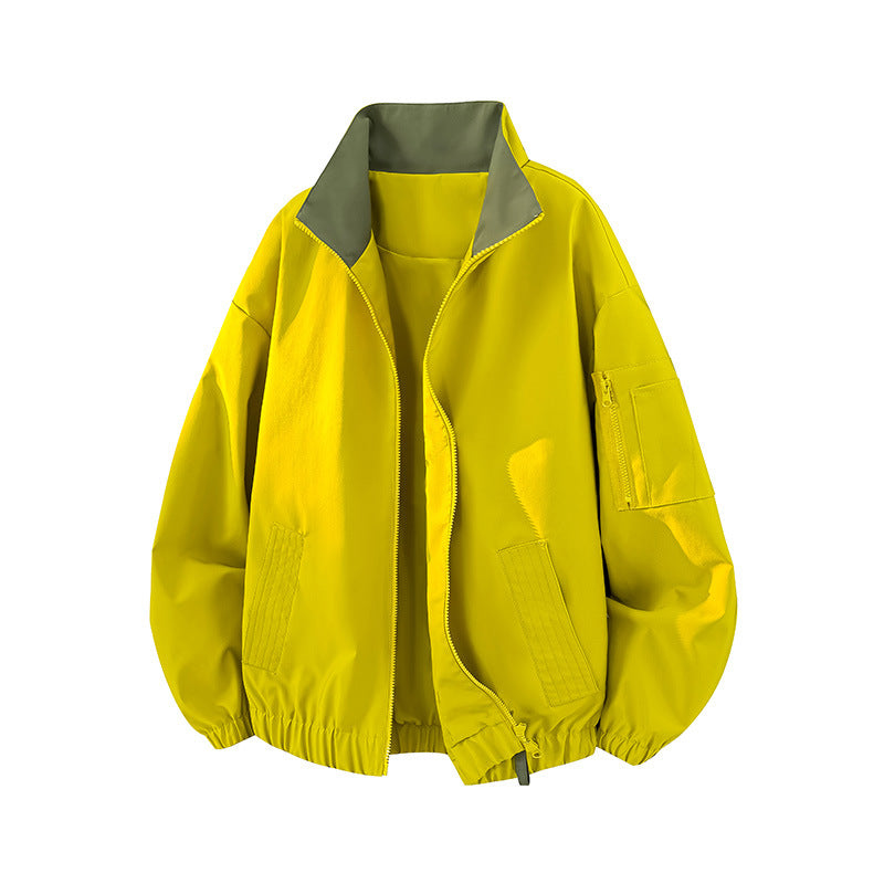 Damen Modische Übergangsjacke mit hohem Kragen und praktischen Taschen Shop Nory