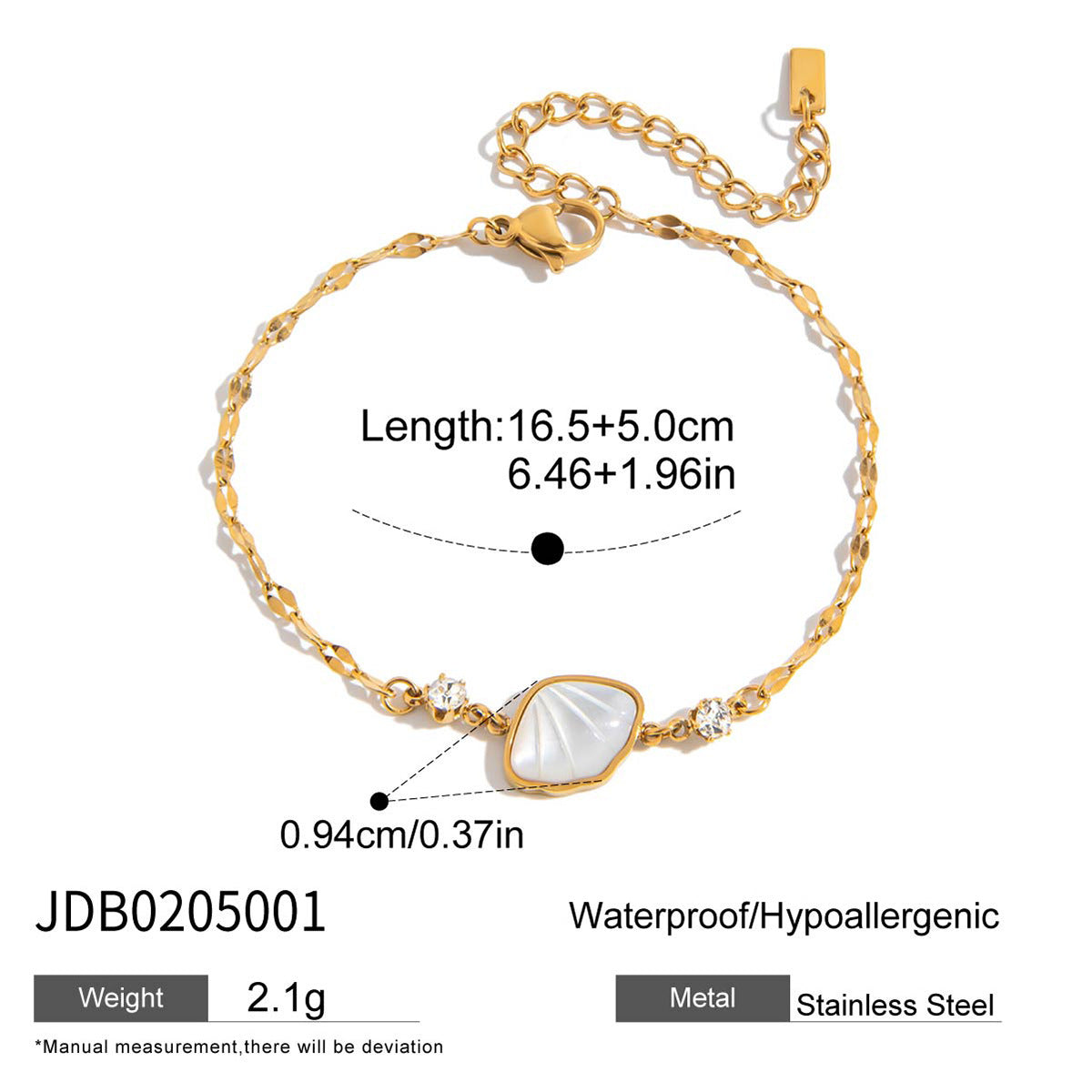 Damen Elegantes Armband mit strahlendem Zirkon und hypoallergener Edelstahlverarbeitung Shop Nory