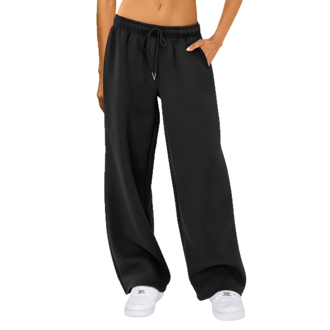 Damen nan weite Loungehose mit hohem Komfortbund, elastischem Tunnelzug und seitlichen Eingrifftaschen Shop Nory