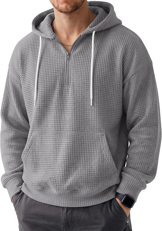 Herren Bequemer Kapuzenpullover mit Reißverschluss Shop Nory