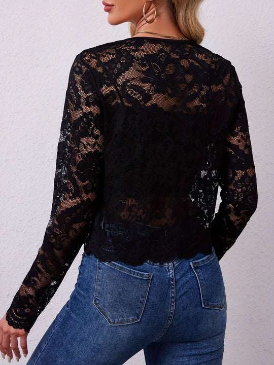 Damen Spitzenjacke