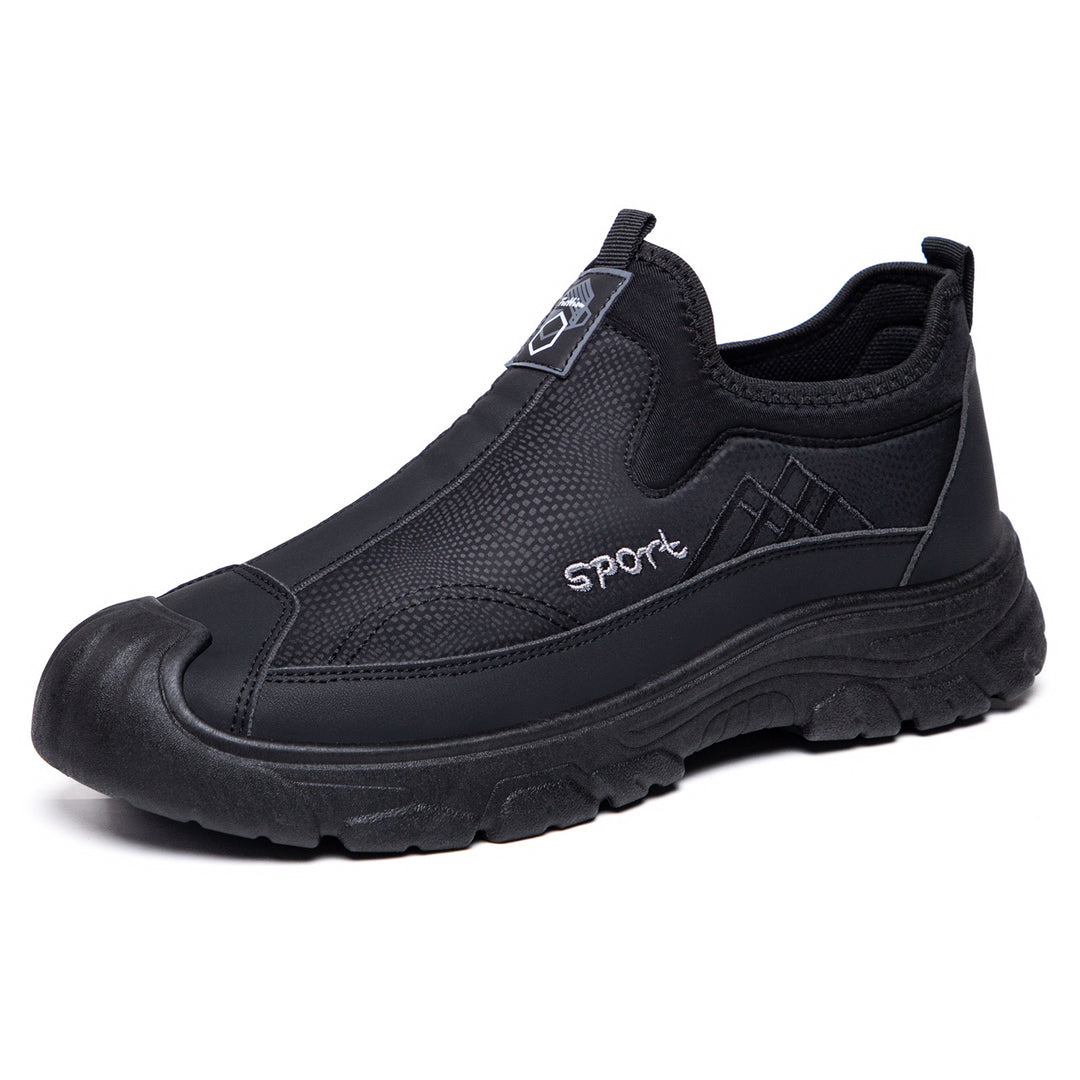 Herren nan robuster Slip-On Arbeitssneaker mit verstärkter Zehenkappe, rutschfester Profilsohle und elastischem Einstieg Shop Nory