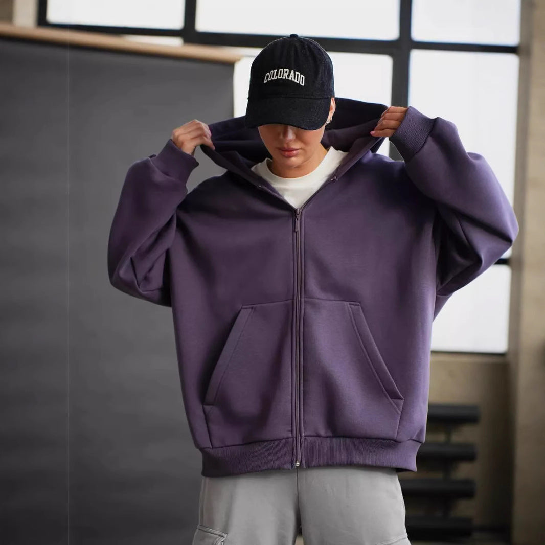 Damen Zip-Hoodie mit lässigem Schnitt und großen Taschen Shopnory