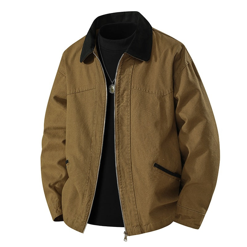 Herren Lässige Freizeitjacke mit hohem Kragen Shop Nory