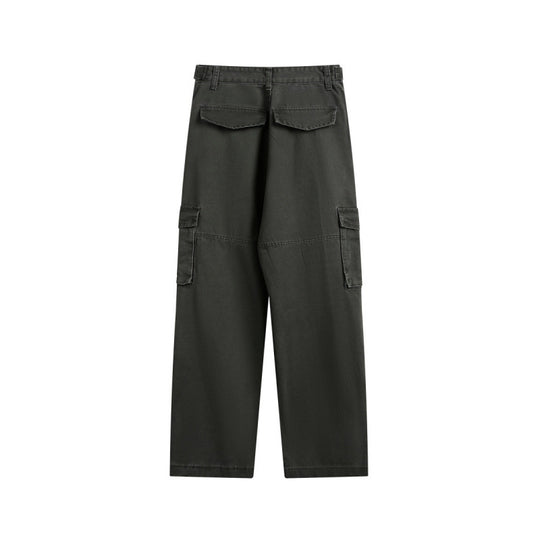 Herren Utility-Cargo-Hose mit weitem Bein, aufgesetzten Klappentaschen und verstellbarem Bund Shop Nory