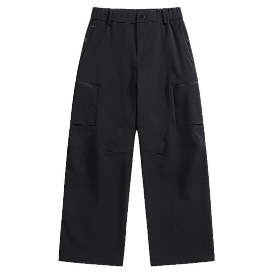 Herren weite Utility-Cargohose mit Reißverschluss‑Taschen und vorgeformten Knien Shop Nory