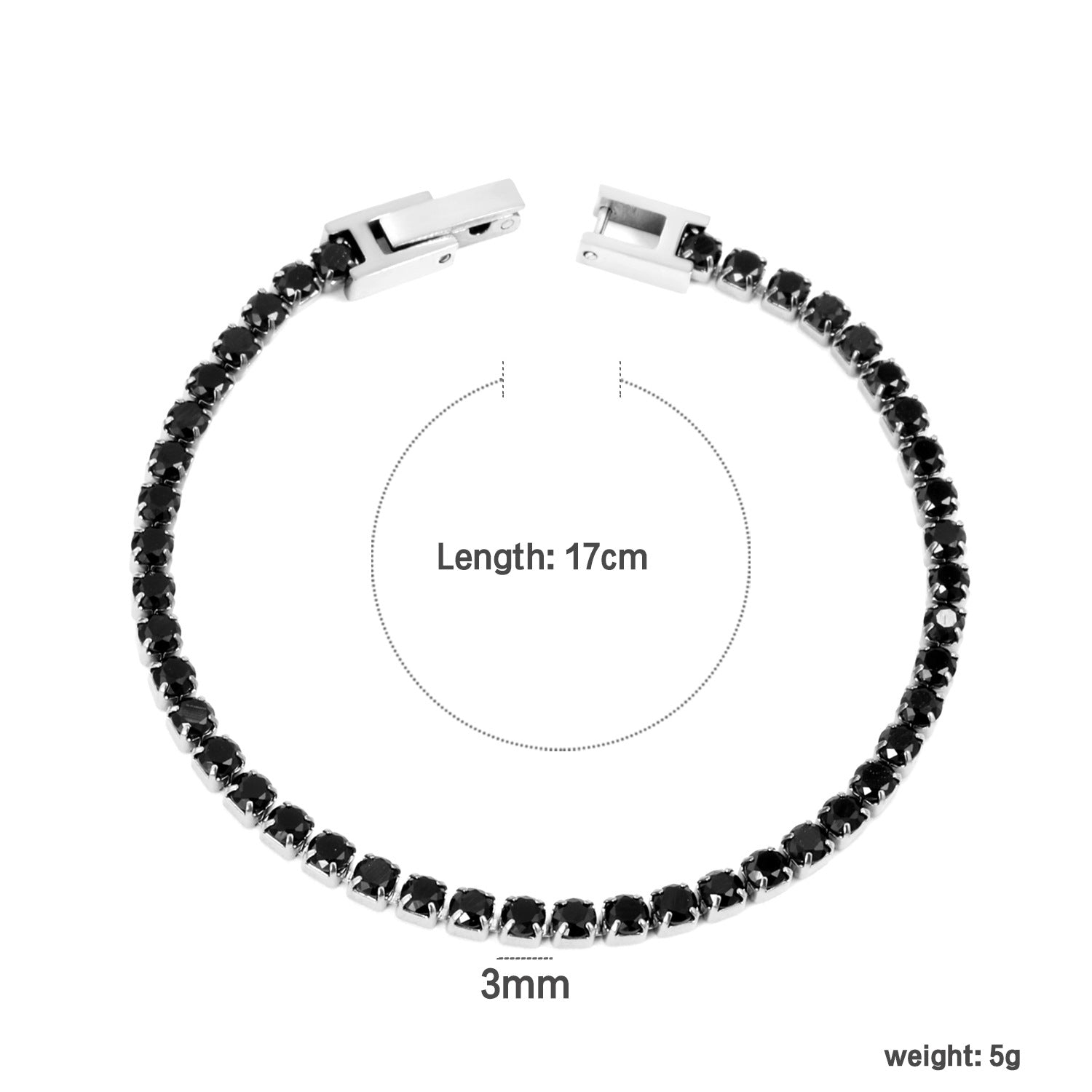Damen zartes Armband mit funkelndem Auge-Anhänger Shop Nory
