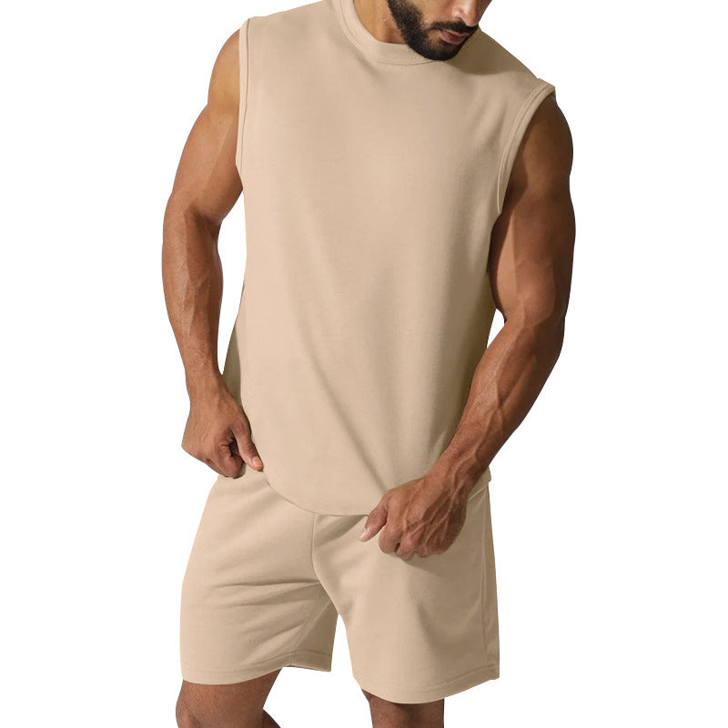 Herren sportliches Kurzarm-Set aus atmungsaktivem Material