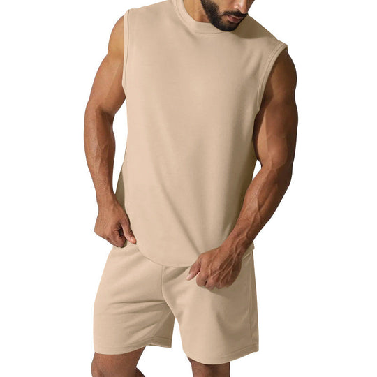 Herren sportliches Kurzarm-Set aus atmungsaktivem Material