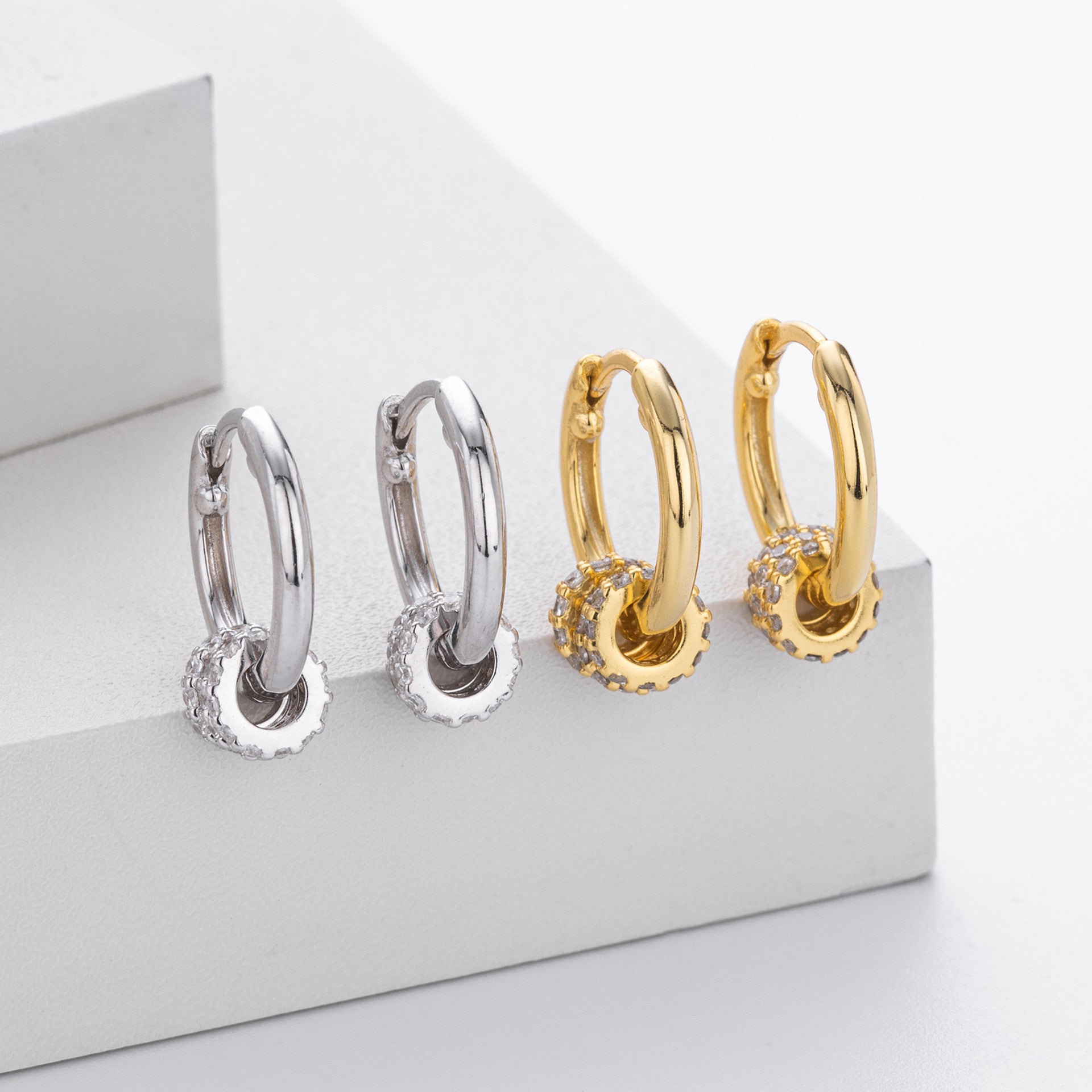 Damen Ohrhänger mit funkelndem Zircon und luxuriösem Design Shop Nory