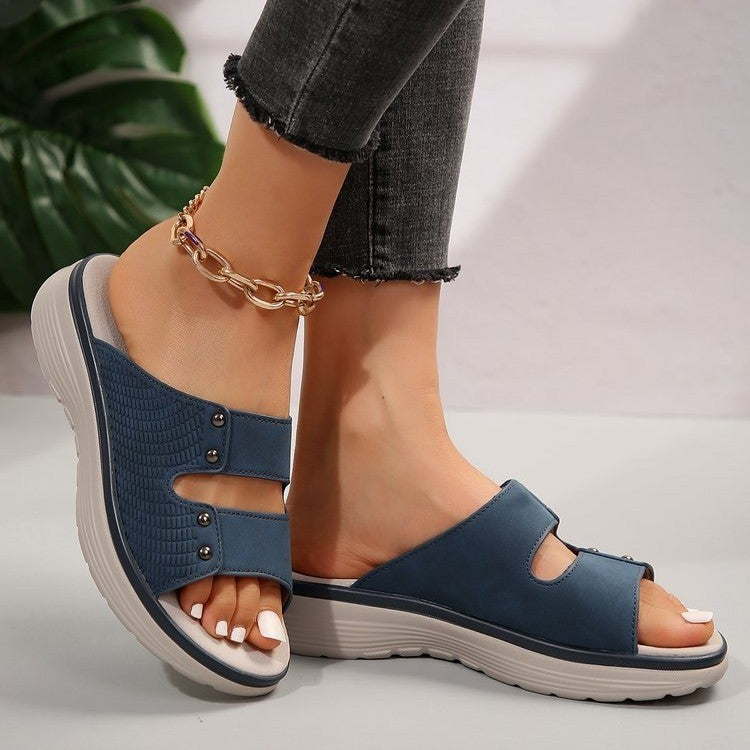 Damen Komfortable Pantoletten mit Stil und anatomischem Fußbett Shopnory