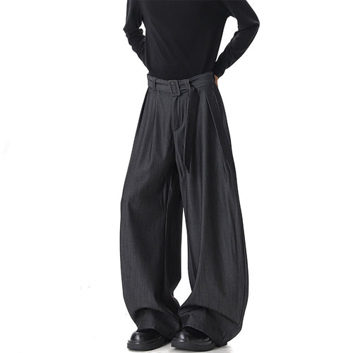 Damen Weite Paperbag-Hose mit hohem Bund, Falten und Taillengürtel Shop Nory