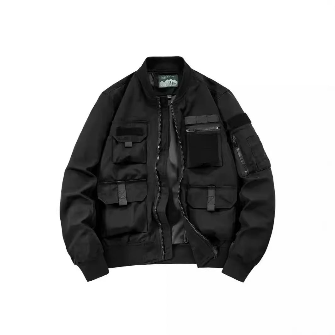 Herren taktische Bomberjacke mit Multi-Taschen und robustem Reißverschluss Shop Nory