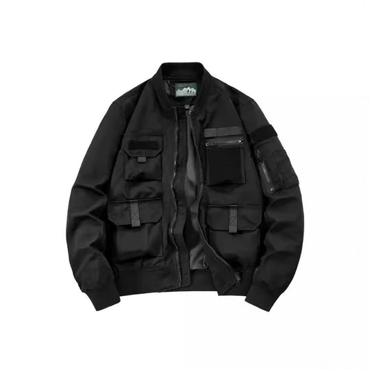 Herren taktische Bomberjacke mit Multi-Taschen und robustem Reißverschluss Shop Nory