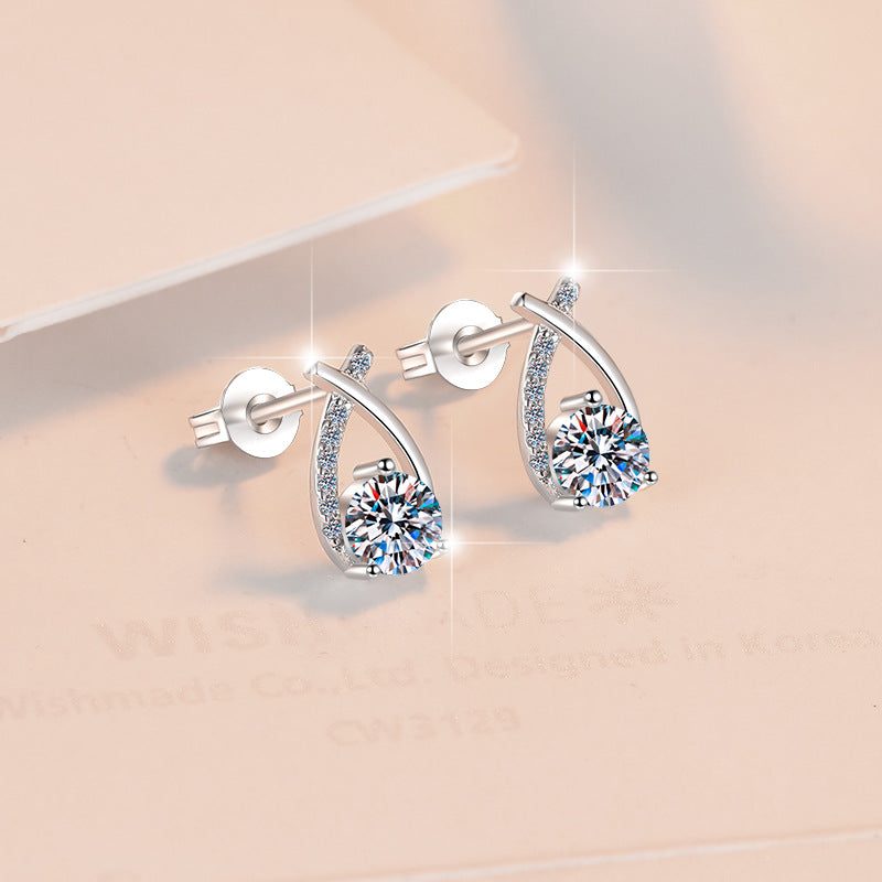 Damen Ohrringe mit funkelndem Kristall und elegantem Design Shop Nory