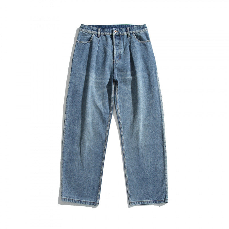 Damen Hochtaillierte Jeans mit Bundfalte, geradem Schnitt und weitem Bein Shop Nory
