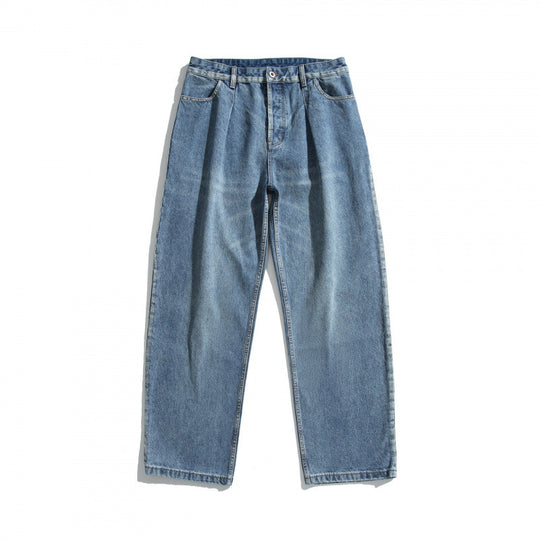 Damen Hochtaillierte Jeans mit Bundfalte, geradem Schnitt und weitem Bein Shop Nory