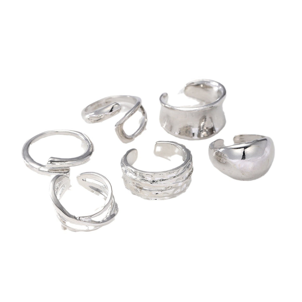 Damen Ring-Set mit modernem Design und einzigartigen Strukturen Shop Nory