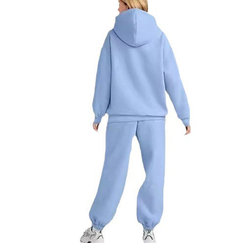 Damen nan Boxy-Hoodie und Palazzo-Jogger Set mit elastischem Knöchelbund Shop Nory