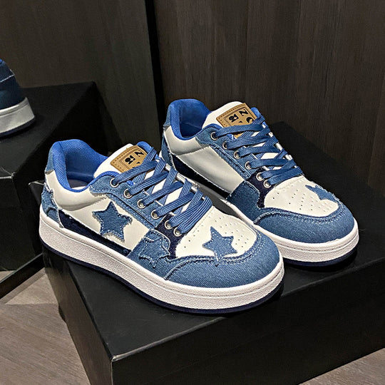 Damen Plateau-Sneaker mit Sternapplikationen und gepolstertem Innenfutter Shop Nory