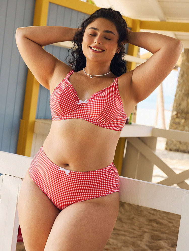 Damen Hochtaillierter Bikini mit gepolstertem Oberteil