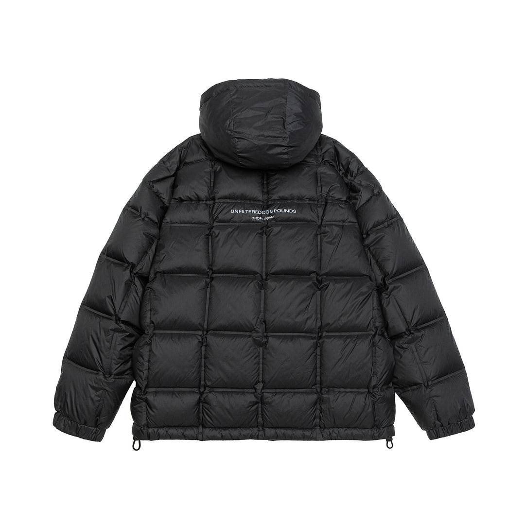 Unisex Oversize Steppjacke mit Kapuze, Daunenoptik und Tunnelzug Shop Nory