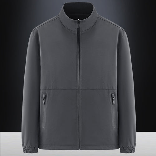 Herren Minimalistische technische Allwetter-Softshelljacke mit Stehkragen und wasserabweisenden Reißverschlüssen Shop Nory