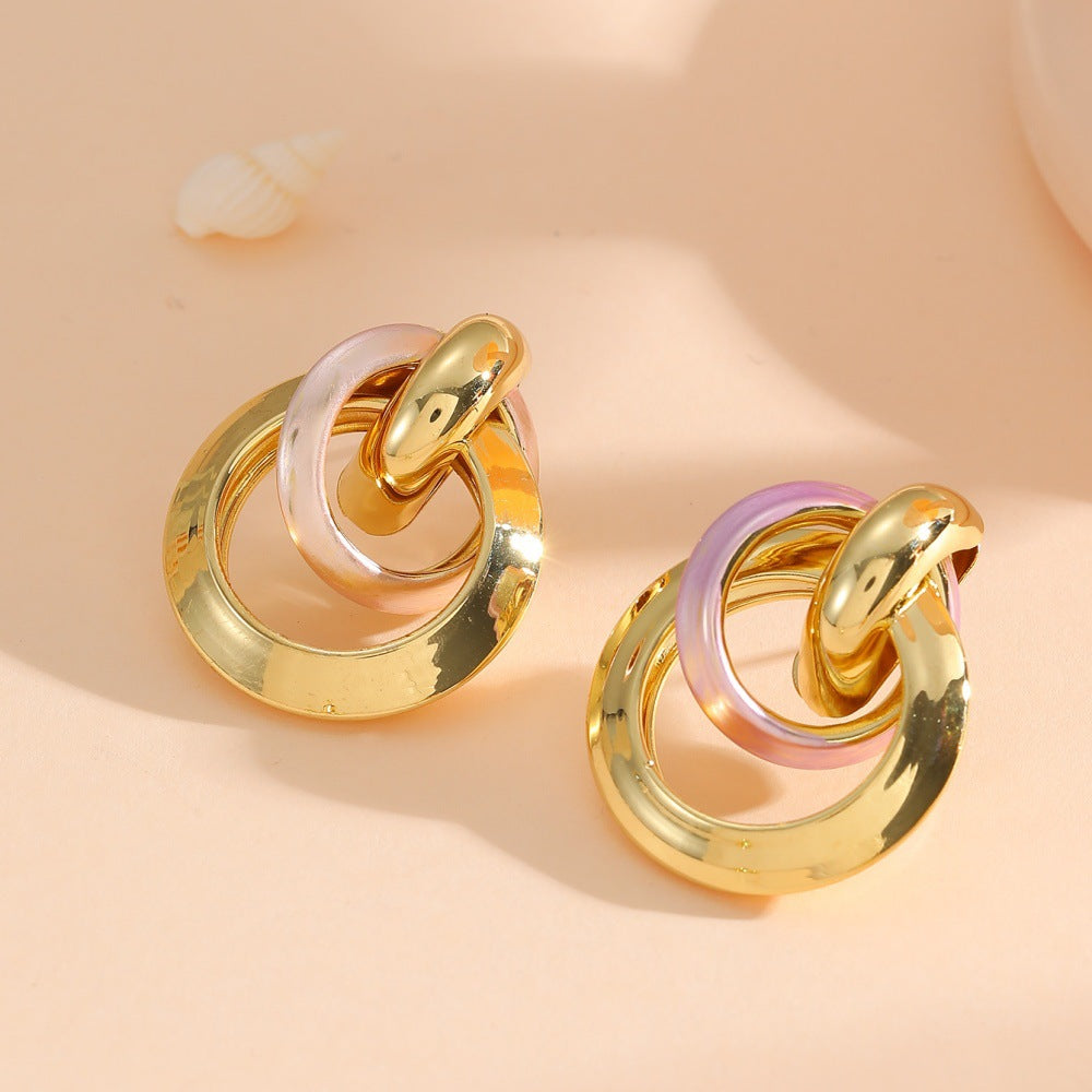 Damen Ohrhänger im eleganten Ringdesign Shop Nory