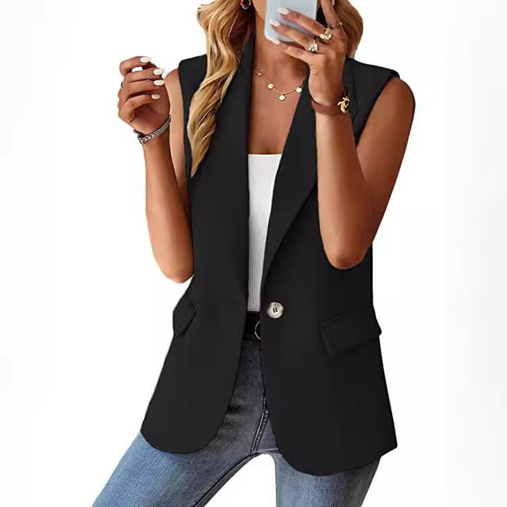 Damen ärmelloses Blazer