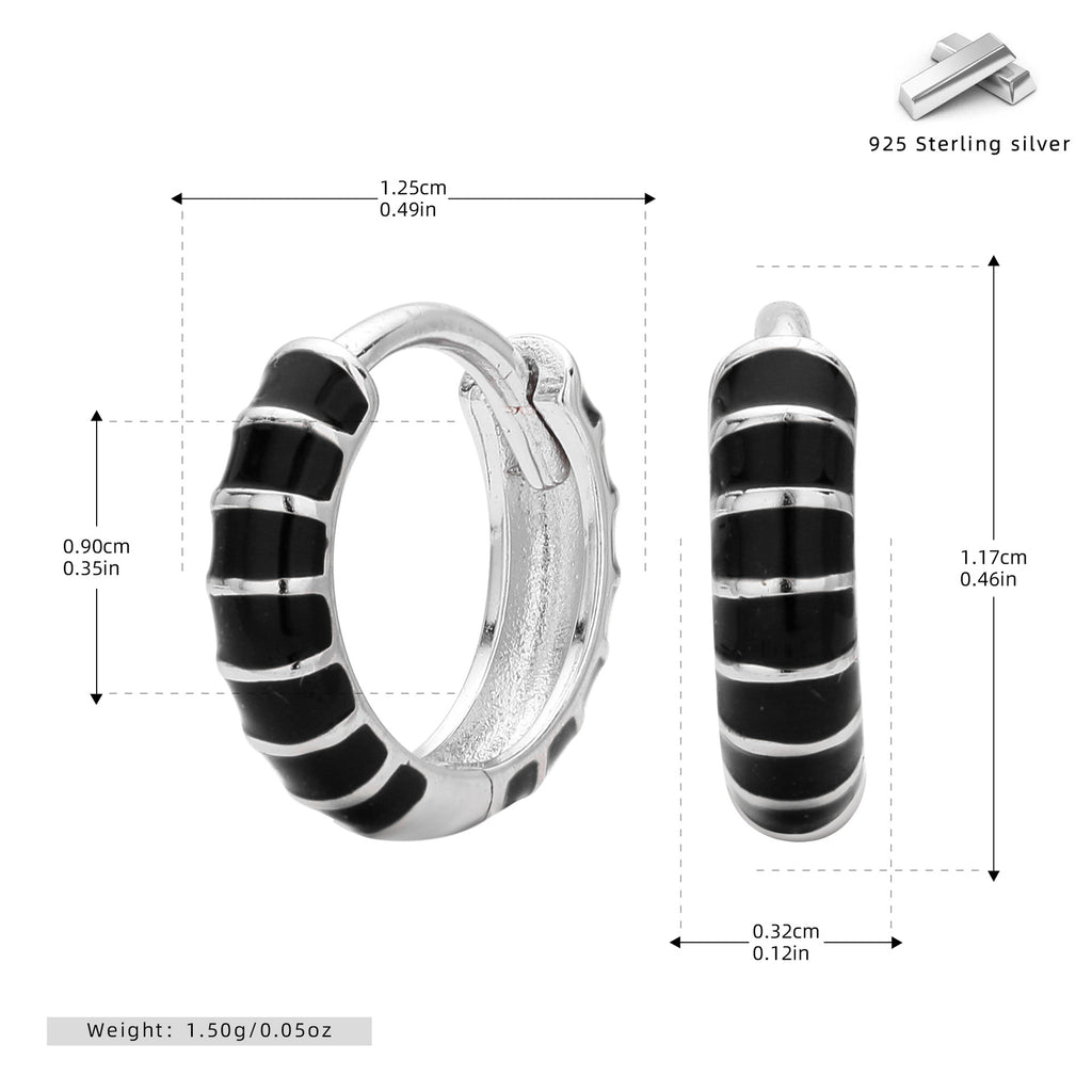 Damen Creolenohrringe mit modernem und strukturiertem Design Shop Nory