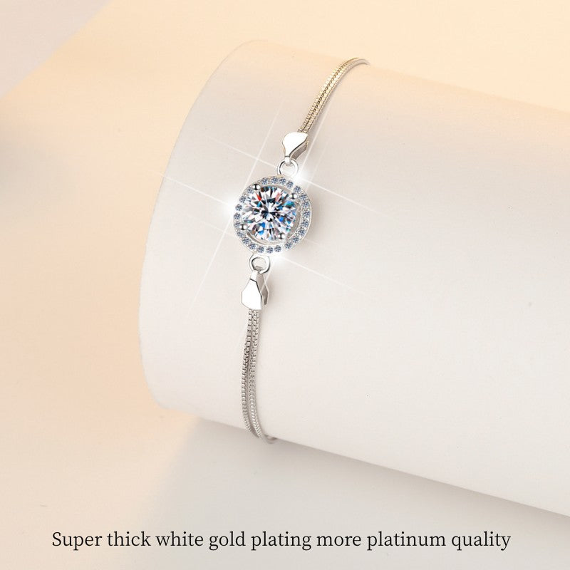 Damenarmband mit funkelndem Zirkonia und filigranem Design Shop Nory